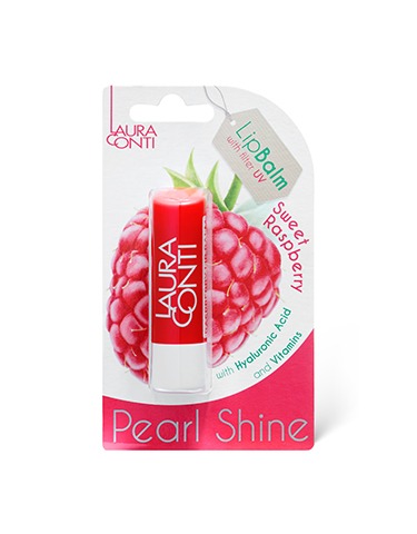 Raspberry pearl lip balm 